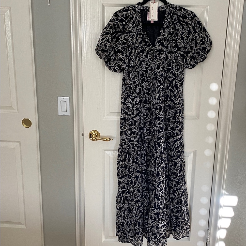 BANJANAN poppy floral dress